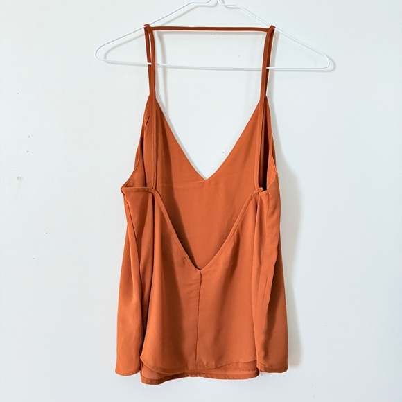 Lulu's Terracotta Cool Moves Backless Tank Top Sleeveless Blouse - Picture 5 of 6